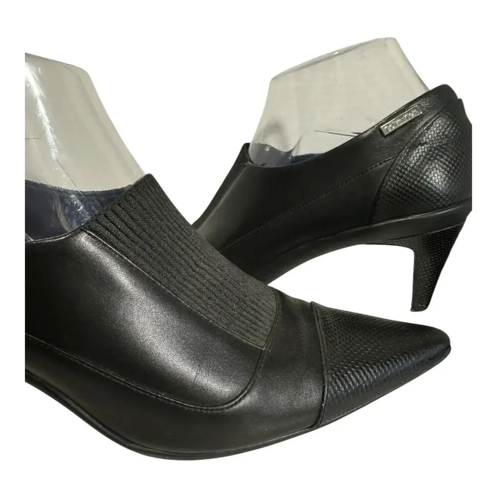 Calvin Klein Greta shooties ankle heeled booties size 7.5